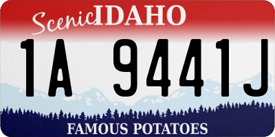 ID license plate 1A9441J