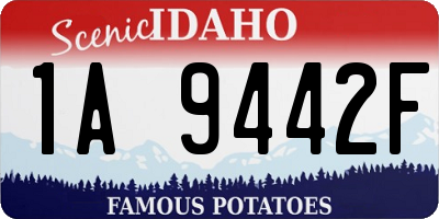 ID license plate 1A9442F