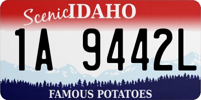 ID license plate 1A9442L