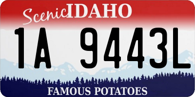 ID license plate 1A9443L