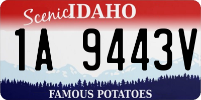 ID license plate 1A9443V