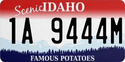 ID license plate 1A9444M