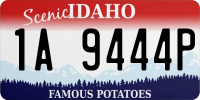 ID license plate 1A9444P