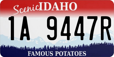 ID license plate 1A9447R