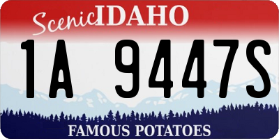 ID license plate 1A9447S