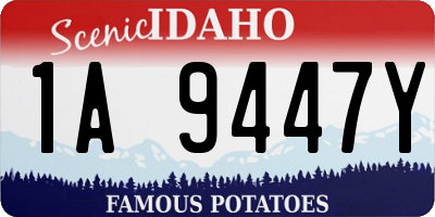 ID license plate 1A9447Y