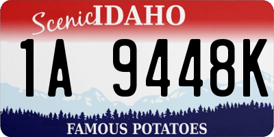 ID license plate 1A9448K