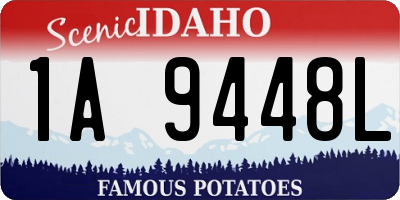 ID license plate 1A9448L