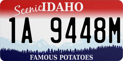 ID license plate 1A9448M