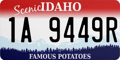 ID license plate 1A9449R