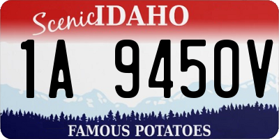ID license plate 1A9450V