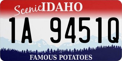 ID license plate 1A9451Q