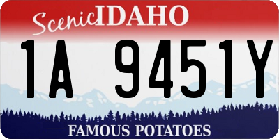 ID license plate 1A9451Y