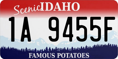 ID license plate 1A9455F