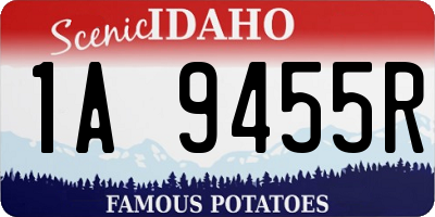 ID license plate 1A9455R