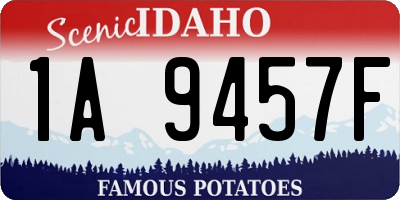 ID license plate 1A9457F