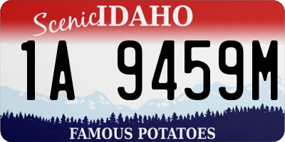 ID license plate 1A9459M