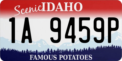 ID license plate 1A9459P