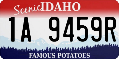 ID license plate 1A9459R