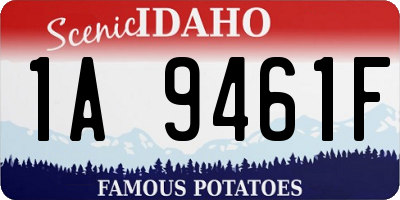 ID license plate 1A9461F