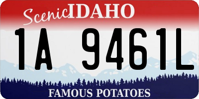 ID license plate 1A9461L