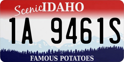 ID license plate 1A9461S