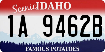 ID license plate 1A9462B