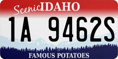 ID license plate 1A9462S