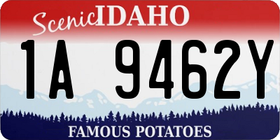 ID license plate 1A9462Y