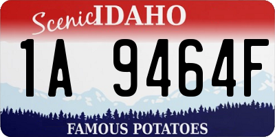 ID license plate 1A9464F