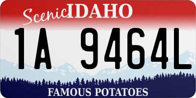 ID license plate 1A9464L