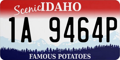 ID license plate 1A9464P