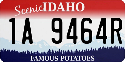 ID license plate 1A9464R
