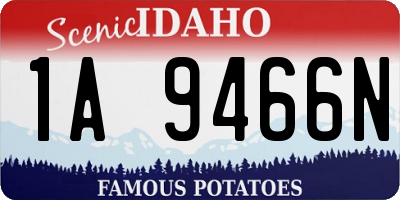 ID license plate 1A9466N