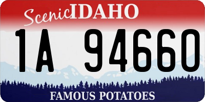 ID license plate 1A9466O