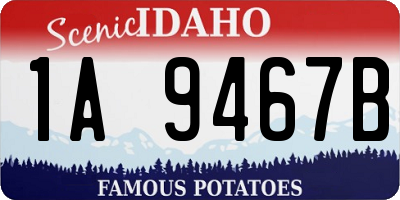 ID license plate 1A9467B