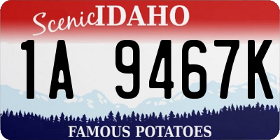 ID license plate 1A9467K