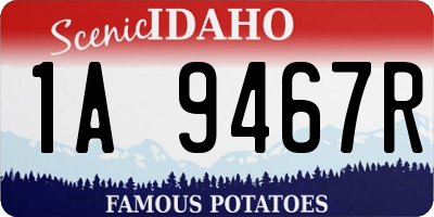 ID license plate 1A9467R