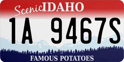 ID license plate 1A9467S