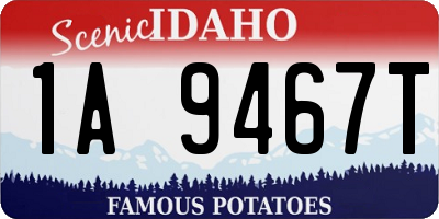 ID license plate 1A9467T