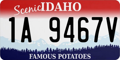 ID license plate 1A9467V