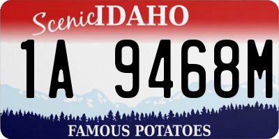 ID license plate 1A9468M