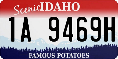 ID license plate 1A9469H
