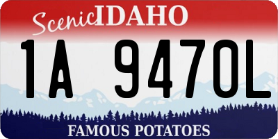 ID license plate 1A9470L