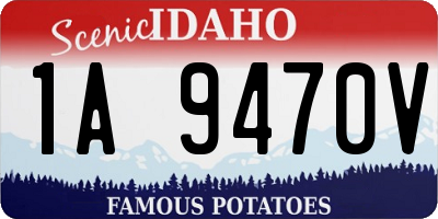 ID license plate 1A9470V