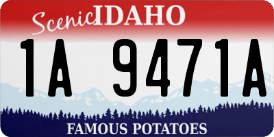 ID license plate 1A9471A
