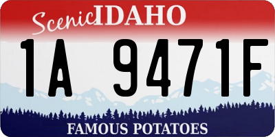 ID license plate 1A9471F