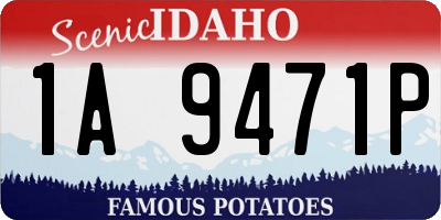 ID license plate 1A9471P