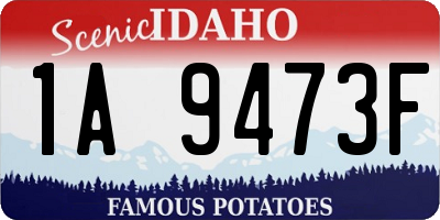 ID license plate 1A9473F