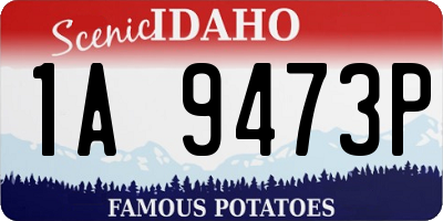 ID license plate 1A9473P